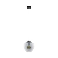 Светильник подвесной Priorat 39656 Eglo чёрный 1 лампа, основание чёрное в стиле современный 