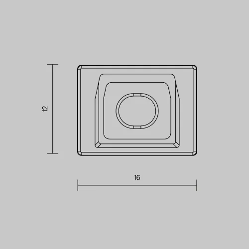 Комплект заглушек (для профиля 16×12) 10 шт., ALM-005-W-EC 642023 Maytoni цвет LED K, световой поток Lm фото 3