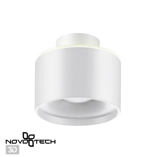 Светильник накладной LED с переключателем цветовой температуры Giro 358970 Novotech белый 1 лампа, основание белое в стиле современный хай-тек круглый фото 6