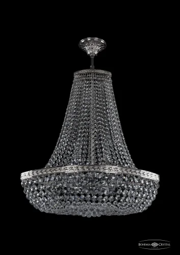 Люстра потолочная хрустальная 19283/H2/55IV Ni Bohemia Ivele Crystal прозрачная на 6 ламп, основание никель в стиле классический sp