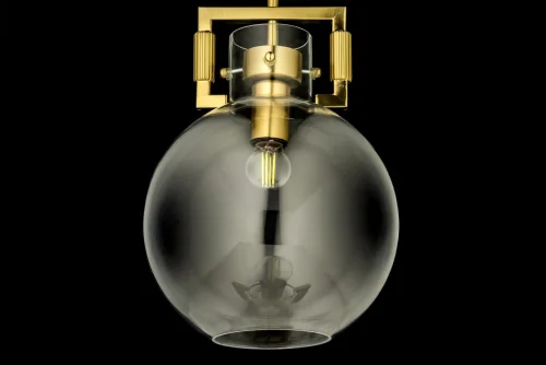 Светильник подвесной Daiano E 1.P2 CL Arti Lampadari прозрачный 1 лампа, основание золотое в стиле лофт кантри  фото 2