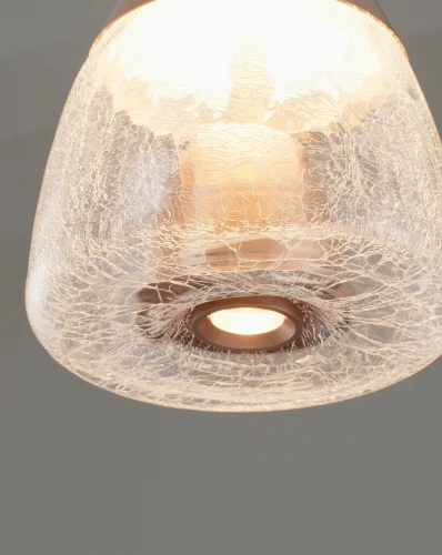 Светильник подвесной LED Eir V10874-PL Moderli прозрачный 1 лампа, основание коричневое в стиле современный  фото 4