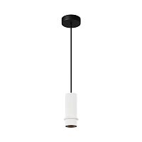 Светильник подвесной LED Pilastro MOD430PL-L5W3K1 Maytoni белый на 1 лампу, основание чёрное в стиле современный 