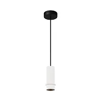 Светильник подвесной LED Pilastro MOD430PL-L5W3K1 Maytoni белый на 1 лампу, основание чёрное в стиле современный 