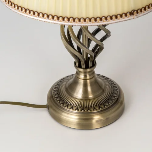 Настольная лампа Вена CL402833 Citilux бежевая 1 лампа, основание бронзовое металл в стиле классический  фото 5