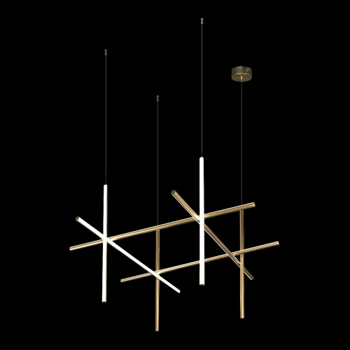 Светильник подвесной LED Coordinates 10393/A LOFT IT белый матовый золото на 6 ламп, основание матовое золото в стиле хай-тек фото 4