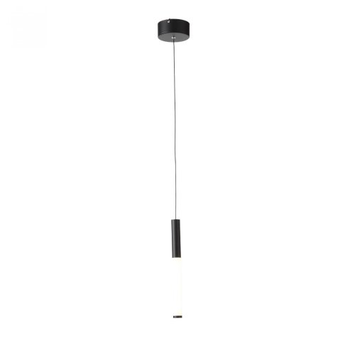 Светильник подвесной LED Gularri SL1593.403.01 ST-Luce белый 1 лампа, основание чёрное в стиле хай-тек трубочки