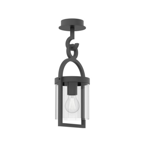 Потолочный светильник Maya 6553 Mantra уличный IP54 чёрный 1 лампа, плафон прозрачный в стиле модерн E27