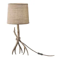 Настольная лампа SABINA 6181 Mantra бежевая 1 лампа, основание бежевое дерево металл в стиле кантри 