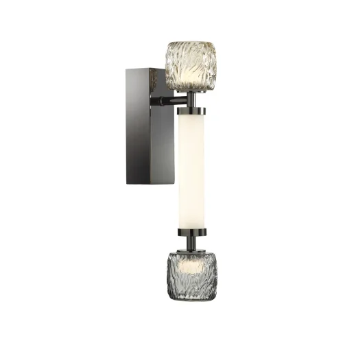 Бра LED Kliff 5427/13WL Odeon Light янтарный серый белый на 1 лампа, основание чёрное в стиле современный  фото 3
