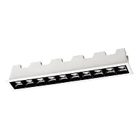 Светильник карданный LED ANTEY 357622 Novotech белый чёрный на 1 лампу, основание белое в стиле современный 