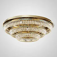 Люстра потолочная GERTRUDA B D85 R3 207833-23 ImperiumLoft прозрачная на 3 лампы, основание латунь в стиле современный 