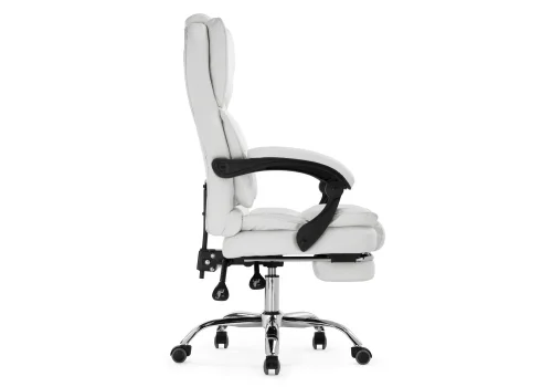 Компьютерное кресло Kolson whitе 15342 Woodville, белый/экокожа, ножки/металл/хром, размеры - *1240***640*680 фото 5