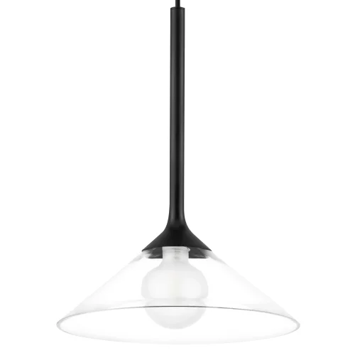 Светильник подвесной Vetro 801204 Lightstar прозрачный 1 лампа, основание чёрное в стиле современный арт-деко  фото 7