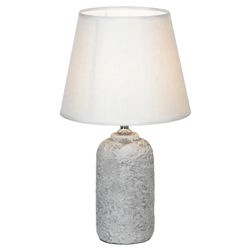 Настольная лампа LSP-0589 Lussole белая 1 лампа, основание серое керамика в стиле классический 