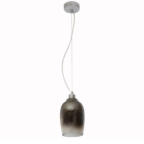 Светильник подвесной Кьянти 720011201 MW-Light серый 1 лампа, основание хром в стиле современный 