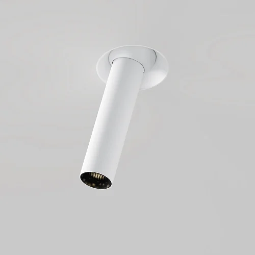 Светильник точечный LED Focus T C140TRS-L200-7W3K-W Maytoni белый на 1 лампу, основание белое в стиле современный хай-тек для затирки трубочки фото 9
