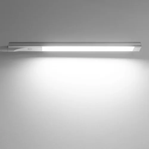 Настольная лампа на струбцине LED Рио CL803090N Citilux серая 1 лампа, основание белое металл в стиле хай-тек современный  фото 8
