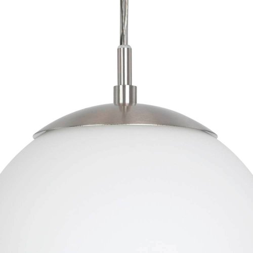 Светильник подвесной Rondo 900395 Eglo белый 3 лампы, основание матовое никель в стиле современный шар фото 3