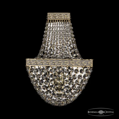 Бра 19322B/H1/20IV GW Bohemia Ivele Crystal прозрачный на 2 лампы, основание золотое в стиле классический sp