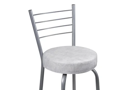 Барный стул Kuroda белый мрамор / светлый мусс 490088 Woodville, серый/искусственная кожа, ножки/металл/серый, размеры - ****345*460 фото 5