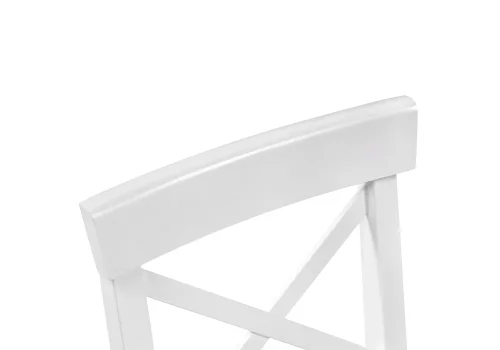 Полубарный стул Алзе белый 527070 Woodville, белый/, ножки/массив березы/белый, размеры - ****400*450 фото 7