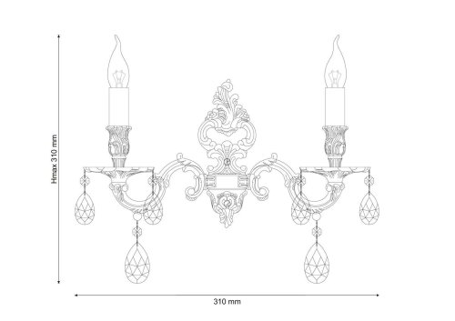 Бра BARLETTA W1730.2 coffe gold Lucia Tucci без плафона на 2 лампы, основание золотое в стиле классический фото 2 Бра BARLETTA W1730.2 coffe gold Lucia Tucci без плафона на 2 лампы, основание золотое в стиле классический фото 2
