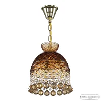 Светильник подвесной 5478/22 G Amber/M-1F Balls K721 Bohemia Ivele Crystal янтарный 3 лампы, основание золотое в стиле классика balls