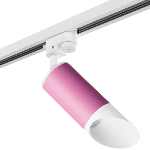 Комплект однофазный со светильником Rullo R1T43236 Lightstar розовый для шинопроводов серии Rullo белый