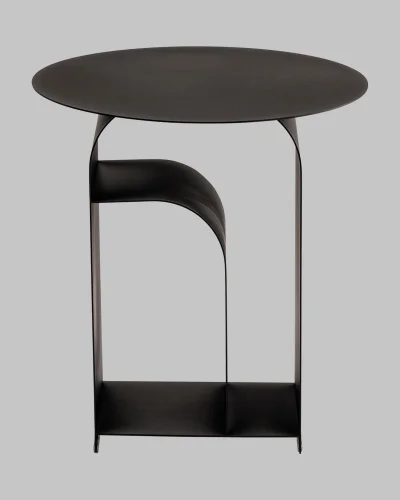 Журнальный столик Arwel, металл, черный УТ000040310 Stool Group столешница чёрная из металл фото 7