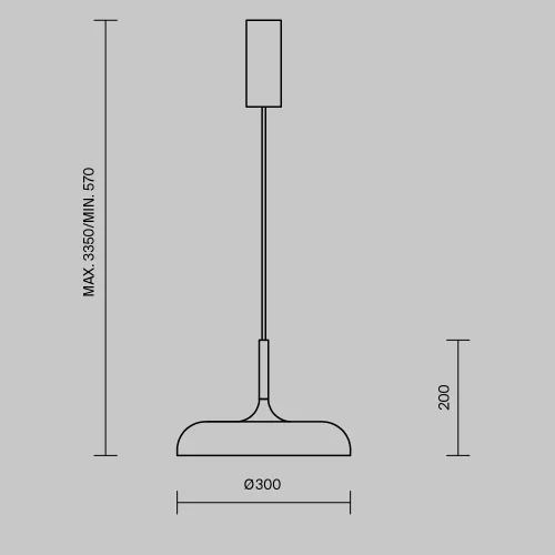 Светильник подвесной LED Gerhard MOD189PL-L12W3K1 Maytoni белый на 1 лампу, основание белое в стиле современный хай-тек фото 11