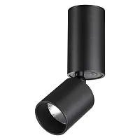 Светильник накладной LED Tubo 359317 Novotech чёрный на 1 лампу, основание чёрное в стиле хай-тек трубочки круглый