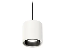 Светильник подвесной Techno spot XP7722001 Ambrella light белый 1 лампа, основание чёрное в стиле современный хай-тек 