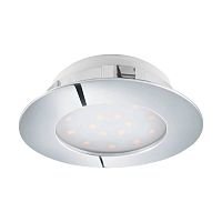 Светильник точечный LED PINEDA 95888 Eglo хром серый 1 лампа, основание хром серое в стиле современный 