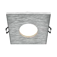 Светильник точечный Stark DL083-01-GU10-SQ-S Maytoni серебряный 1 лампа, основание серебряное в стиле современный хай-тек 