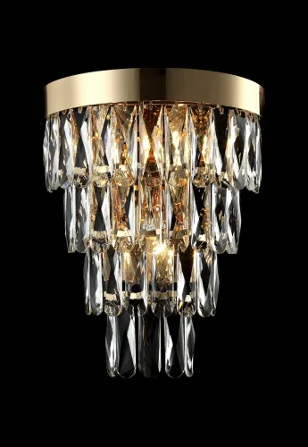 Бра ABIGAIL AP3 GOLD/TRANSPARENT Crystal Lux прозрачный на 3 лампы, основание золотое в стиле классический  фото 4