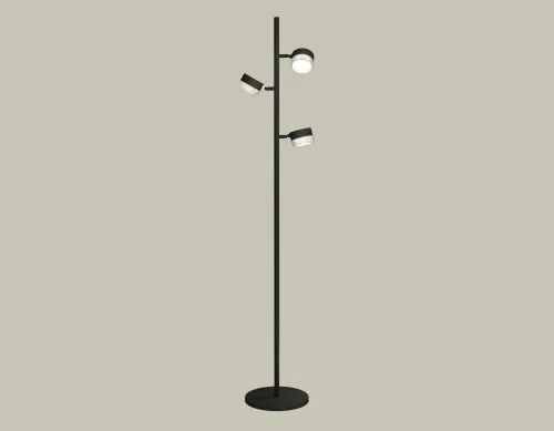 Торшер XB9816250 Ambrella light чёрный на 3 лампы, основание чёрное в стиле современный хай-тек Торшер XB9816250 Ambrella light чёрный на 3 лампы, основание чёрное в стиле современный хай-тек