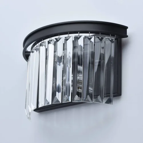 Бра Гослар 498025302 MW-Light прозрачный на 2 лампы, основание чёрное в стиле современный  фото 4