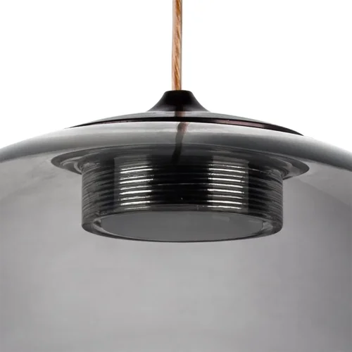 Светильник подвесной LED Sferetta 801018 Lightstar серый чёрный 1 лампа, основание коричневое бордовое в стиле минимализм  фото 7