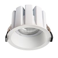 Светильник точечный LED Ciclone 385146 Lightstar белый на 1 лампу, основание белое в стиле современный круглый
