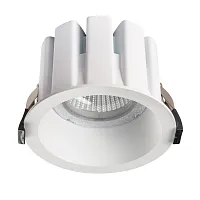 Светильник точечный LED Ciclone 385146 Lightstar белый на 1 лампу, основание белое в стиле современный круглый