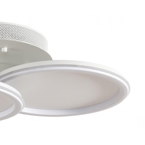 Люстра потолочная LED с пультом Alis Smart 8380/45CL Lumion белая на 1 лампу, основание белое в стиле современный хай-тек сири яндекс алиса с пультом фото 8