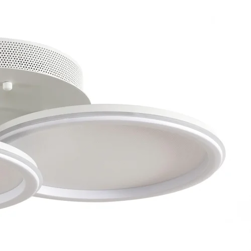 Люстра потолочная LED с пультом Alis Smart 8380/45CL Lumion белая на 1 лампу, основание белое в стиле современный хай-тек сири яндекс алиса с пультом фото 8