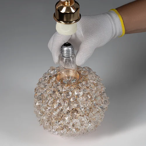 Светильник подвесной Cloudy CL323012 Citilux прозрачный на 1 лампу, основание золотое в стиле современный фото 5