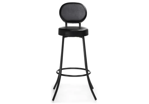 Барный стул Satearant черный полимер / темный мусс 453999 Woodville, чёрный/искусственная кожа, ножки/металл/чёрный, размеры - ****345*460 фото 2