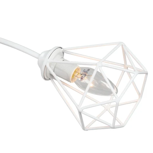 Люстра потолочная V4930-0/3PL Vitaluce без плафона на 3 лампы, основание белое в стиле лофт  фото 2
