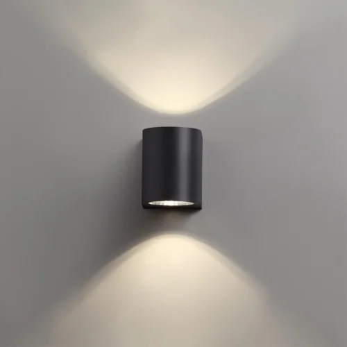 Настенный светильник уличный LED Opal 358294 Novotech уличный IP65 чёрный на 1 лампу, плафон чёрный в стиле современный LED фото 3