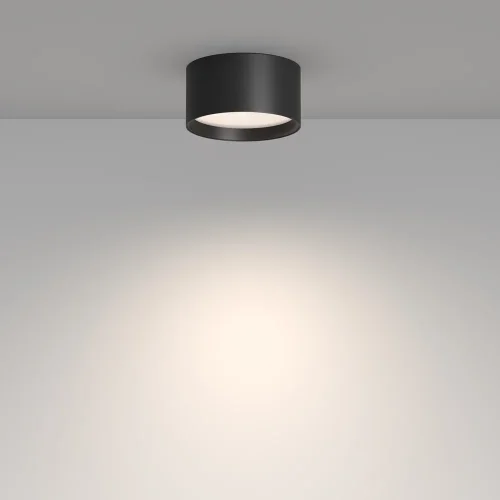 Светильник накладной LED Glare C091CL-12W4K-B Maytoni чёрный на 1 лампу, основание чёрное в стиле современный фото 2