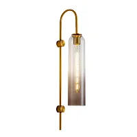 Бра ARTICOLO float Wall Sconce Ambre 156768-22 ImperiumLoft янтарный 1 лампа, основание золотое в стиле современный 