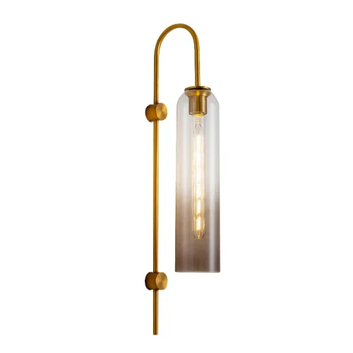 Бра ARTICOLO float Wall Sconce Ambre 156768-22 ImperiumLoft янтарный на 1 лампу, основание золотое в стиле современный 
